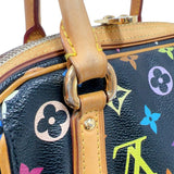 ルイ・ヴィトン LOUIS VUITTON プリシラ M40097 ノワール　ゴールド金具 モノグラム・マルチカラーキャンバス レディース ハンドバッグ
