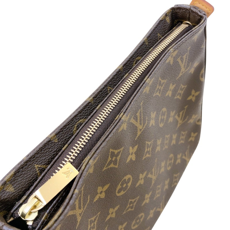 ルイ・ヴィトン LOUIS VUITTON ルーピングMM M51146 ブラウン/ゴールド金具 モノグラム レディース ショルダーバッグ