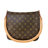 ルイ・ヴィトン LOUIS VUITTON ルーピングMM M51146 ブラウン/ゴールド金具 モノグラム レディース ショルダーバッグ