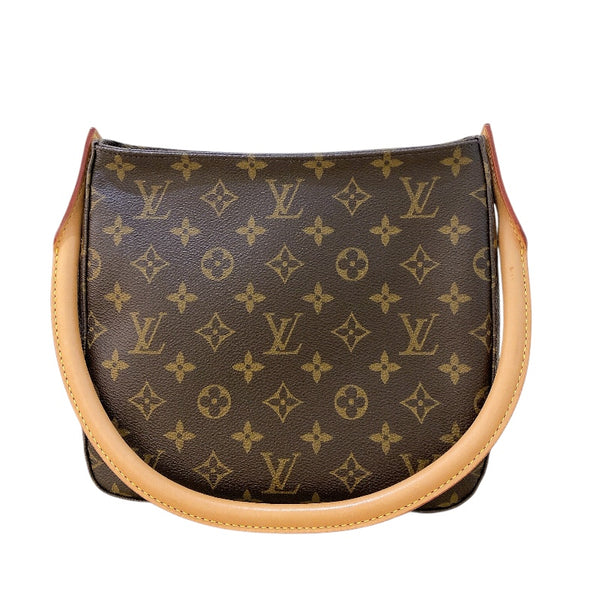 ルイ・ヴィトン LOUIS VUITTON ルーピングMM M51146 ブラウン/ゴールド金具 モノグラム レディース ショルダーバッグ