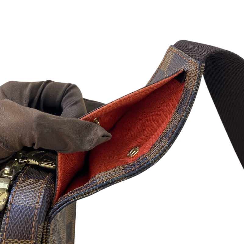 ルイ・ヴィトン LOUIS VUITTON ジェロニモス N51994 ブラウン ダミエキャンバス メンズ ボディバッグ