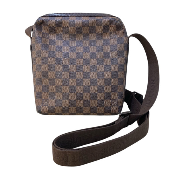 ルイ・ヴィトン LOUIS VUITTON トロターボブール N41135 ブラウン ゴールド金具 ダミエ メンズ ショルダーバッグ