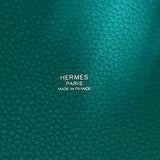 エルメス HERMES ピコタンロック PM エクラ Y刻印 ヴェールヴェローヌ×ブルーノール シルバー金具 トリヨンクレマンス レディース ハンドバッグ