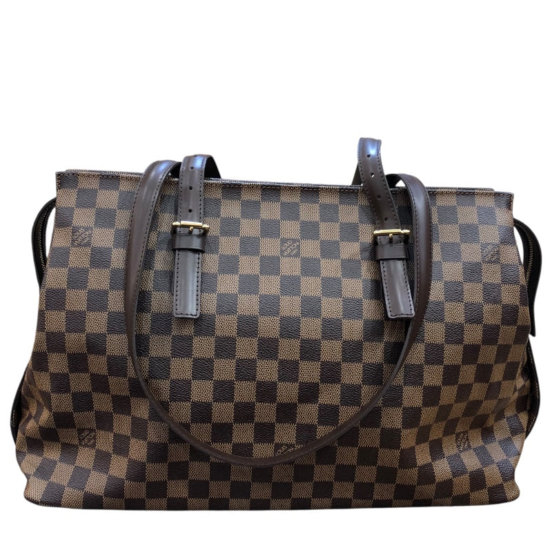 ルイ・ヴィトン LOUIS VUITTON チェルシー N51119 ブラウン ダミエキャンパス レディース トートバッグ