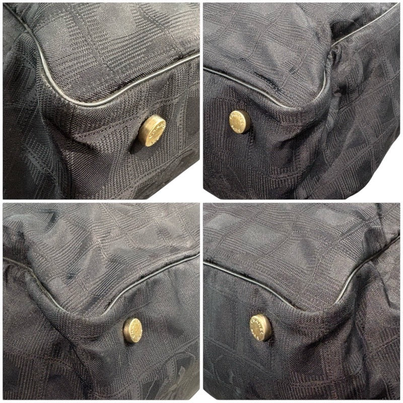 シャネル CHANEL ニュートラベルライントートＭＭ A15991 ブラック ナイロンジャガード レディース トートバッグ