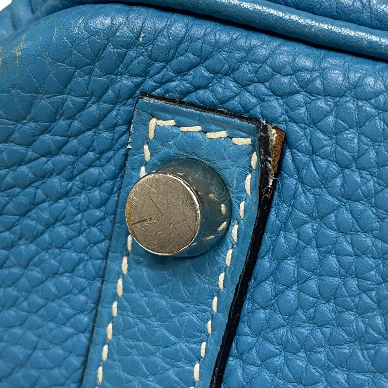エルメス HERMES バーキン30 □G刻印 ブルージーン シルバー金具 トゴ レディース ハンドバッグ