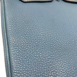エルメス HERMES バーキン30 □G刻印 ブルージーン シルバー金具 トゴ レディース ハンドバッグ
