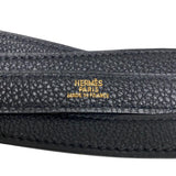 エルメス HERMES ケリー28 内縫い □G刻 ブラック ゴールド金具 トゴ レディース ハンドバッグ