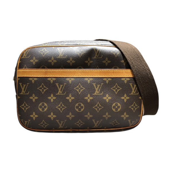 ルイ・ヴィトン LOUIS VUITTON リポーターPM M45254 ブラウン モノグラムキャンバス レディース ショルダーバッグ