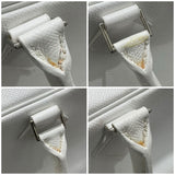 エルメス HERMES プリュムドッグ □J刻 ホワイト/シルバー金具 エプソン メンズ トートバッグ
