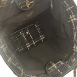 シャネル CHANEL ドーヴィルラージショッピングバッグ A66941 ブラック ツイード レディース トートバッグ