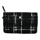 シャネル CHANEL ドーヴィルラージショッピングバッグ A66941 ブラック ツイード レディース トートバッグ