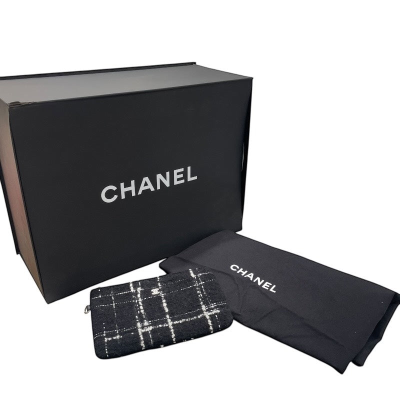 シャネル CHANEL ドーヴィルラージショッピングバッグ A66941 ブラック ツイード レディース トートバッグ