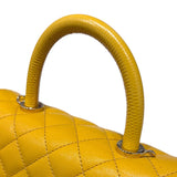 シャネル CHANEL ココハンドルXS A92990 ランダム イエロー　シルバー金具 レザー キャビア レディース ショルダーバッグ