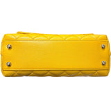 シャネル CHANEL ココハンドルXS A92990 ランダム イエロー　シルバー金具 レザー キャビア レディース ショルダーバッグ