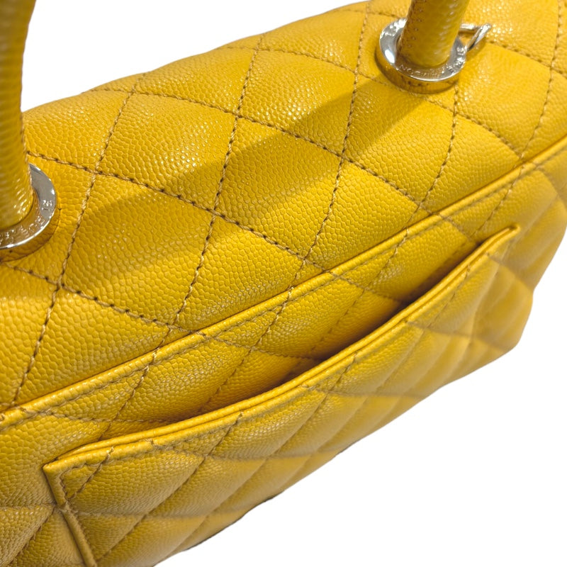 シャネル CHANEL ココハンドルXS A92990 ランダム イエロー　シルバー金具 レザー キャビア レディース ショルダーバッグ