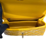 シャネル CHANEL ココハンドルXS A92990 ランダム イエロー　シルバー金具 レザー キャビア レディース ショルダーバッグ