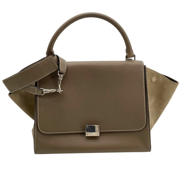 セリーヌ CELINE トラペーズ ミディアム 169543 グレージュ カーフ レディース ハンドバッグ