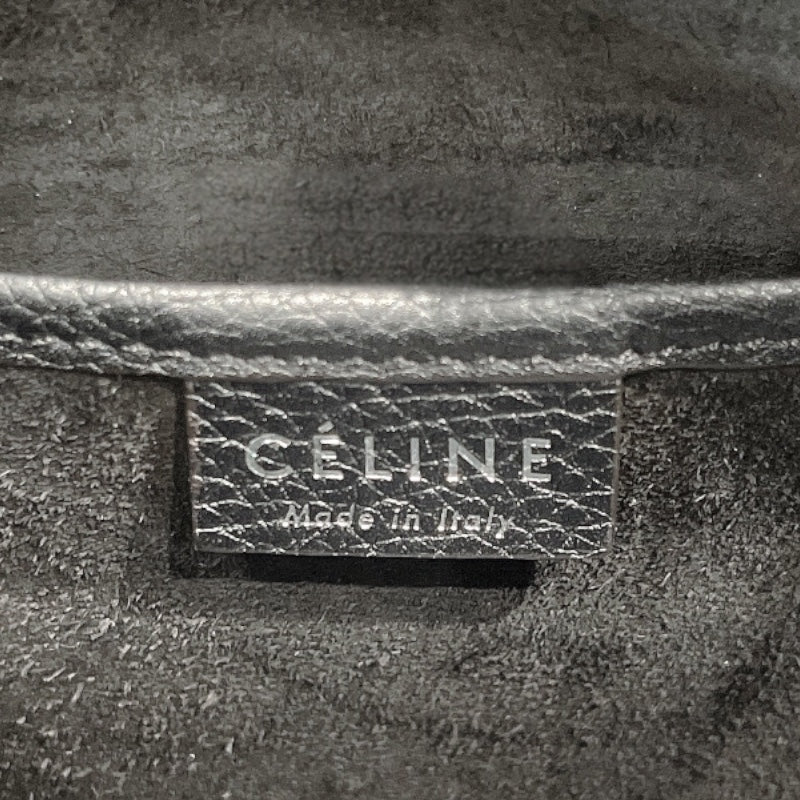 セリーヌ CELINE ラゲージ ナノショッパー ブラック カーフ レディース ハンドバッグ