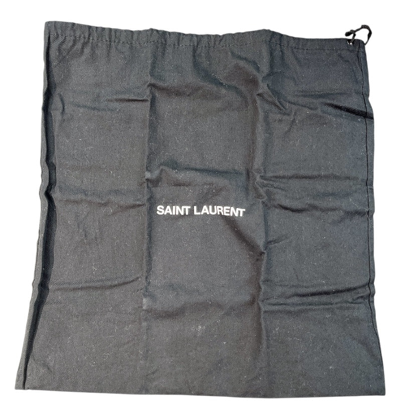 サンローラン/ブラックレザー スタッズミニスカート サンローラン SAINT LAURENT ラウンドバッグ ブラック 型押し