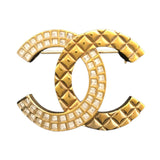 シャネル CHANEL ココマーク　ブローチ ゴールド メタル・ストラス レディース ブローチ