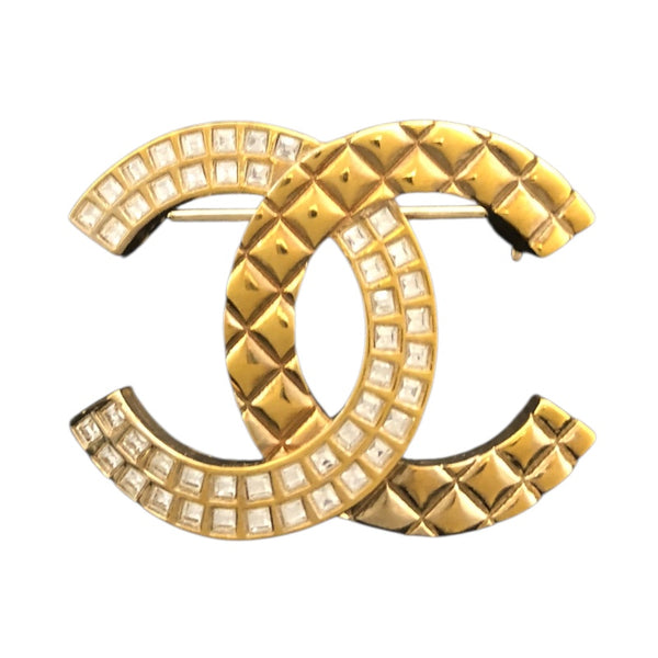 美品 CHANEL シャネル ココマークミニブローチ 15g ゴールド ブローチ シャネル CHANEL ココマーク ブローチ ゴールド メタル