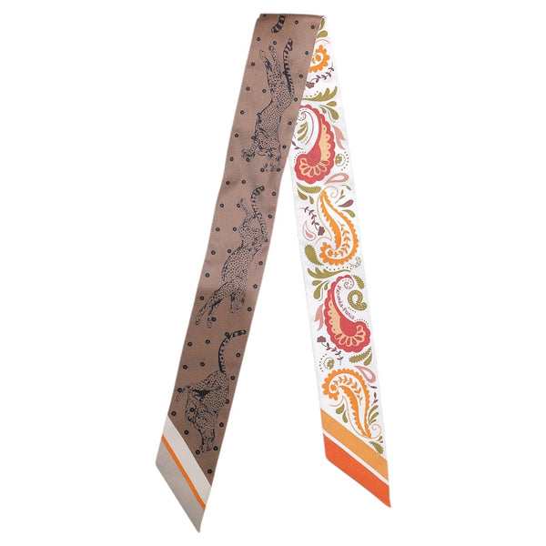 エルメス HERMES ツイリー Guepards Bandana シルク レディース ストール