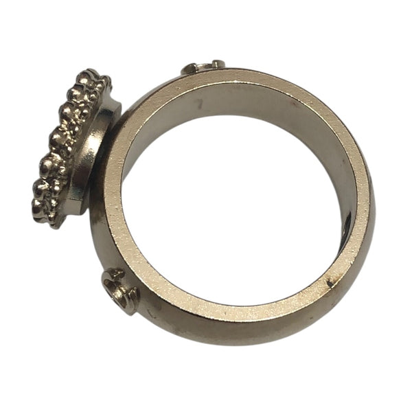 シャネル CHANEL パールモチーフリング　 ゴールド メタル　ストラス　パール アクセサリー