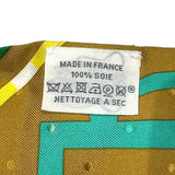 エルメス HERMES ツイリー BOUCLERIE MODERNE ブラウン シルク レディース スカーフ