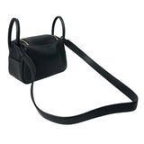 エルメス HERMES リンディミニ K刻印 ブラック ゴールド金具 トリヨンクレマンス レディース ショルダーバッグ