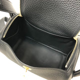 エルメス HERMES リンディミニ K刻印 ブラック ゴールド金具 トリヨンクレマンス レディース ショルダーバッグ