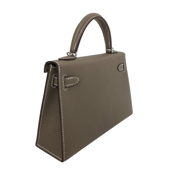 エルメス HERMES ミニケリー2 K刻 エトゥープ シルバー金具 エプソン レディース ショルダーバッグ