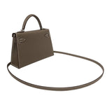 エルメス HERMES ミニケリー2 K刻 エトゥープ シルバー金具 エプソン レディース ショルダーバッグ