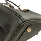 エルメス HERMES バーキン25 ヴェルソ B刻 ヴェールマキ・ブループリュム ゴールド金具 トゴ レディース ハンドバッグ