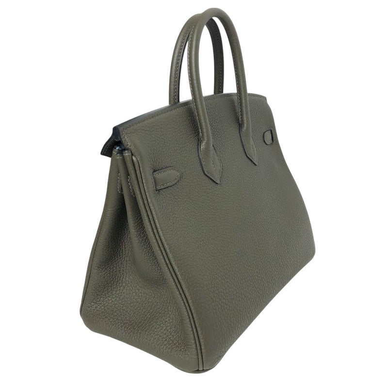 エルメス HERMES バーキン25 ヴェルソ B刻 ヴェールマキ・ブループリュム ゴールド金具 トゴ レディース ハンドバッグ