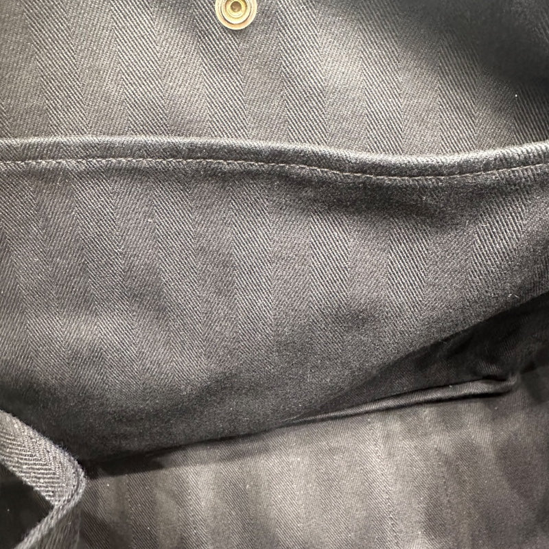 エルメス HERMES ヴァルパライソMM ブラック トワル・レザー ユニセックス ハンドバッグ