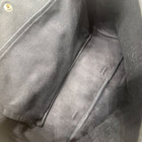 エルメス HERMES ヴァルパライソMM ブラック トワル・レザー ユニセックス ハンドバッグ