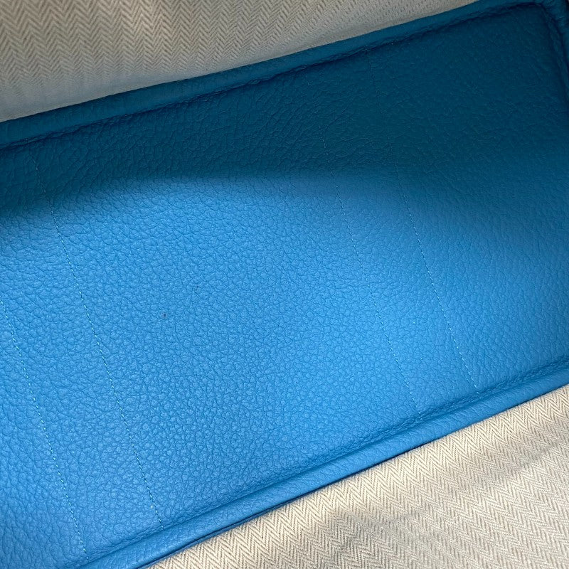 エルメス HERMES ガーデンパーティPM D刻 ブルーノール シルバー金具 ネゴンダ レディース トートバッグ