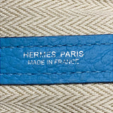 エルメス HERMES ガーデンパーティPM D刻 ブルーノール シルバー金具 ネゴンダ レディース トートバッグ
