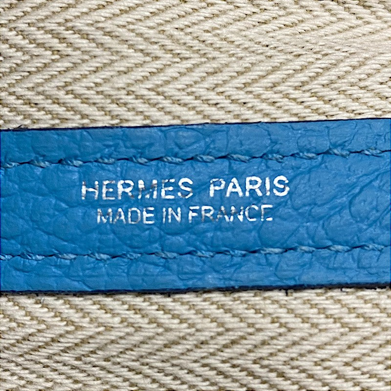 エルメス HERMES ガーデンパーティPM D刻 ブルーノール シルバー金具 ネゴンダ レディース トートバッグ