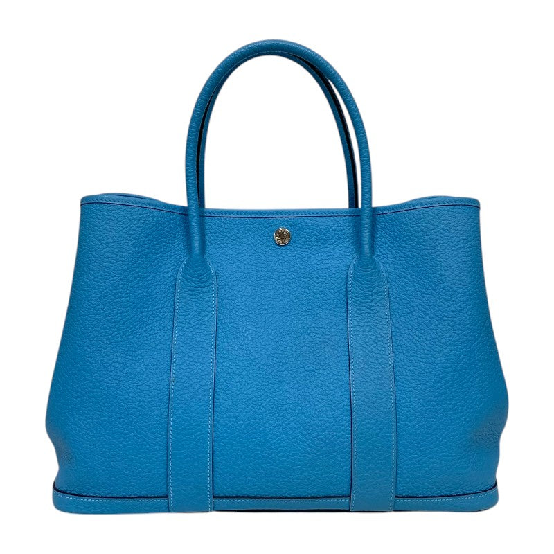 エルメス HERMES ガーデンパーティPM D刻 ブルーノール シルバー金具 ネゴンダ レディース トートバッグ