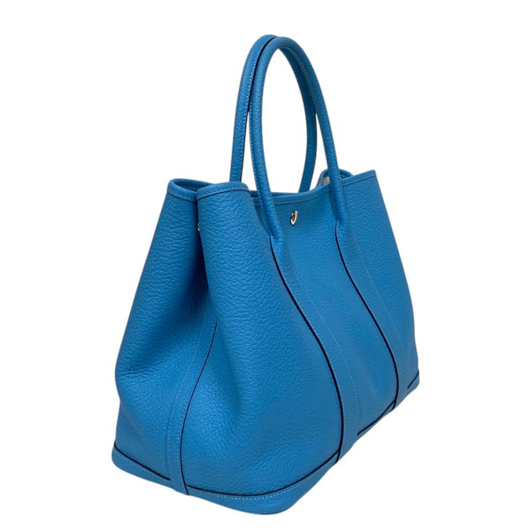 エルメス HERMES ガーデンパーティPM D刻 ブルーノール シルバー金具 ネゴンダ レディース トートバッグ