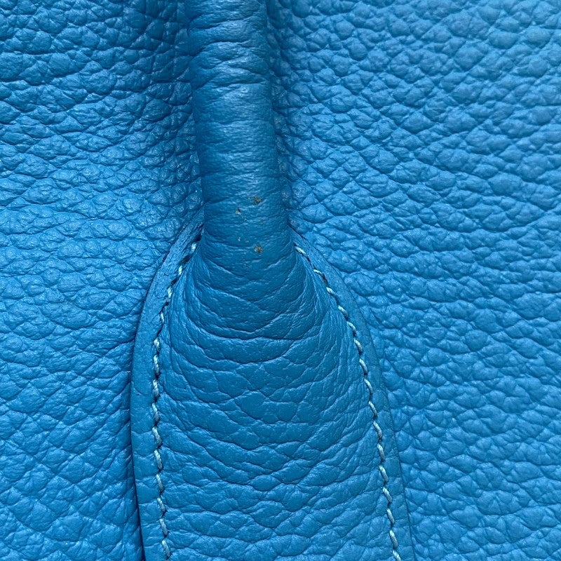 エルメス HERMES ガーデンパーティPM D刻 ブルーノール シルバー金具 ネゴンダ レディース トートバッグ