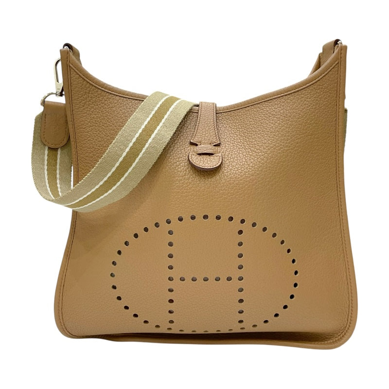 エルメス HERMES エヴリン1 PM □L刻印 タバックキャメル シルバー金具 トリヨンクレマンス レディース ショルダーバッグ