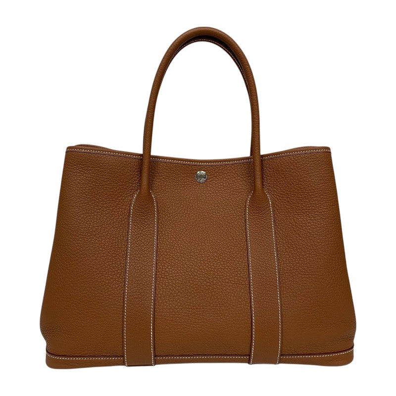 エルメス HERMES ガーデンパーティPM Z刻 ゴールド シルバー金具 ネゴンダ レディース トートバッグ