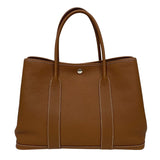エルメス HERMES ガーデンパーティPM Z刻 ゴールド シルバー金具 ネゴンダ レディース トートバッグ
