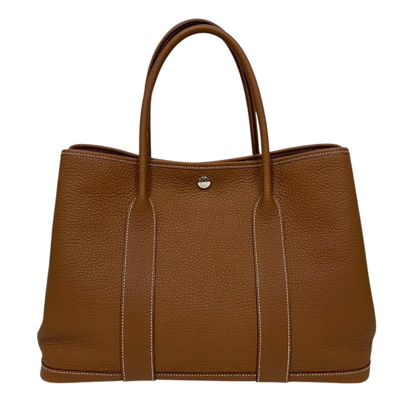 エルメス HERMES ガーデンパーティPM Z刻 ゴールド シルバー金具 ネゴンダ レディース トートバッグ