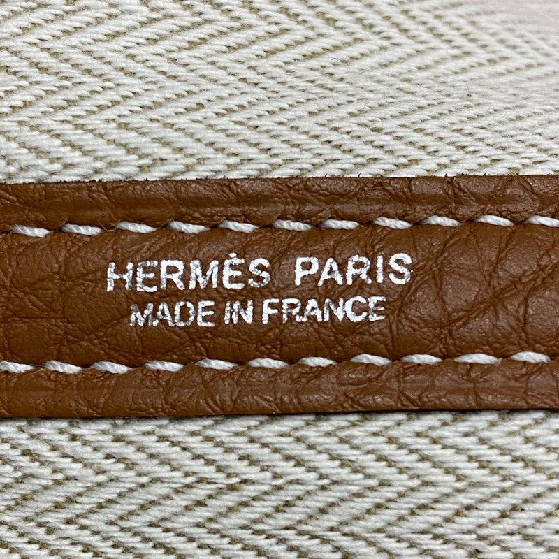 エルメス HERMES ガーデンパーティPM Z刻 ゴールド シルバー金具 ネゴンダ レディース トートバッグ