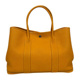 エルメス HERMES ガーデンパーティPM X刻 ムタード シルバー金具 ネゴンダ レディース トートバッグ