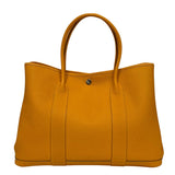 エルメス HERMES ガーデンパーティPM X刻 ムタード シルバー金具 ネゴンダ レディース トートバッグ